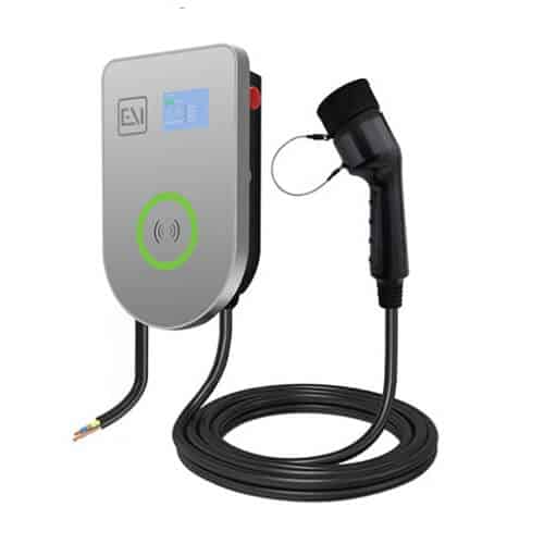 Type 2 32A card swiping start and screen display ev charger